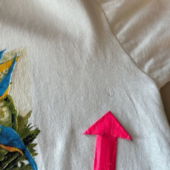 Vintage Blue Wave Single Stitch Jungle Animals Graphic T-Shirt Mens Medium - Picture 5 of 9